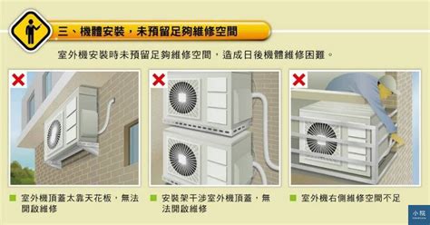 大樓冷氣室外機擺放|【圖表】你的冷氣可能會被拒絕維修？兩張圖了解室外。